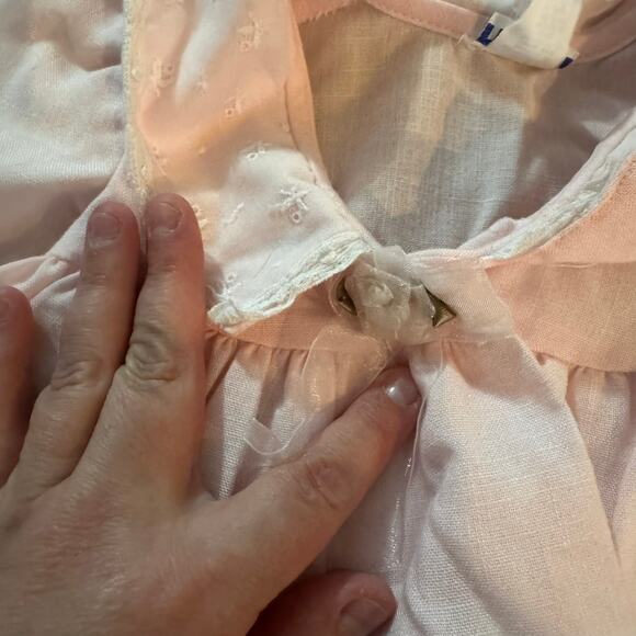 Vintage Thomas Light Pink Collared Top Approx Size 18 Months - Picture 7 of 11